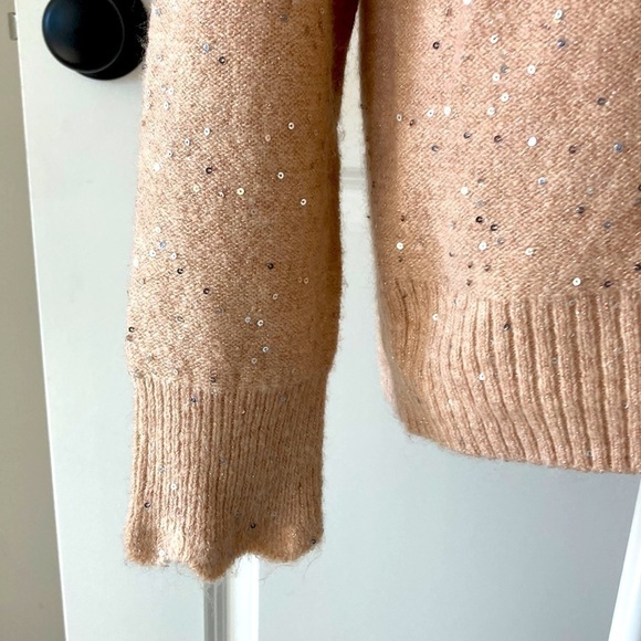 LC Lauren Conrad large sweater ruffles sparkles - Picture 6 of 10